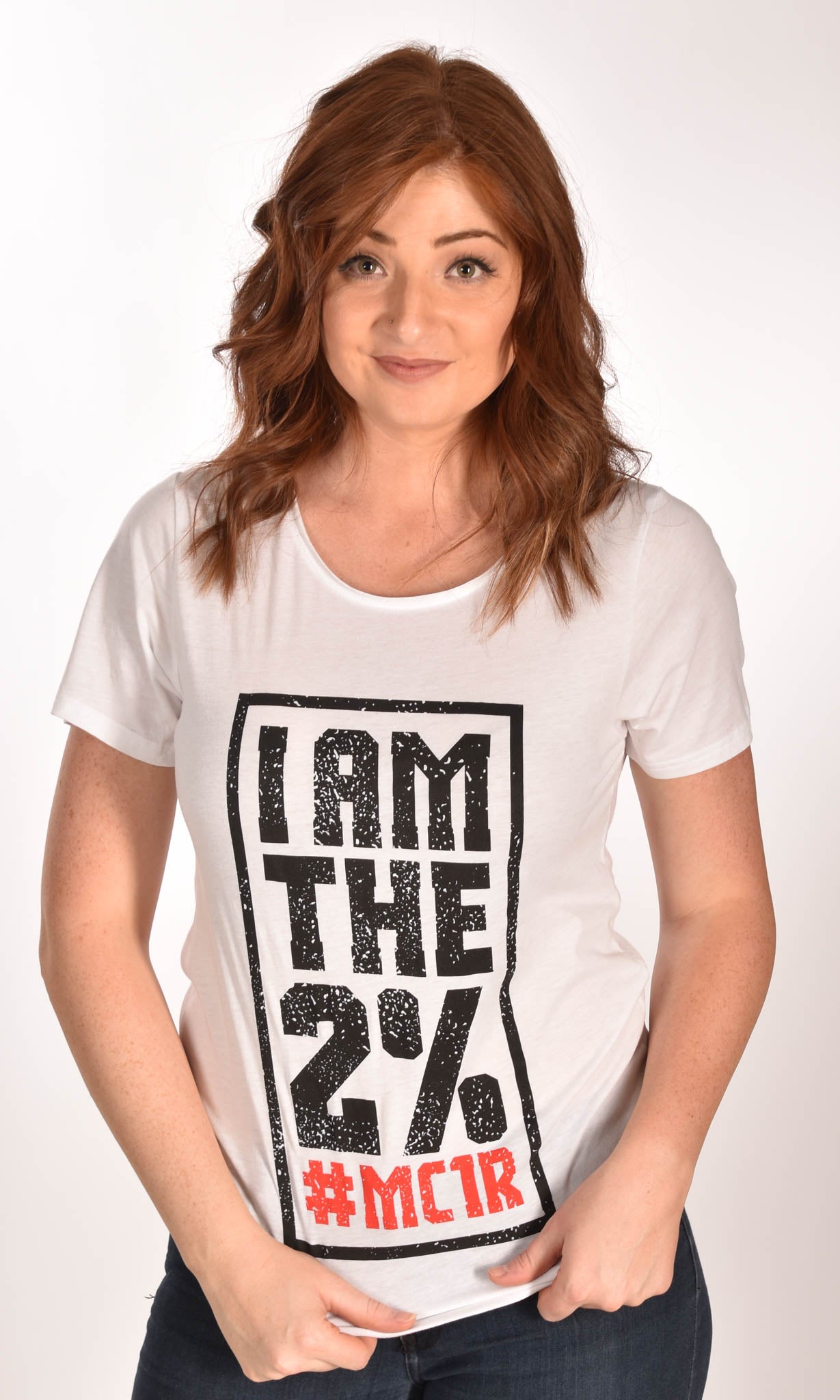 I am the 2% Raw Neck Unisex Tee - Ginger Problems