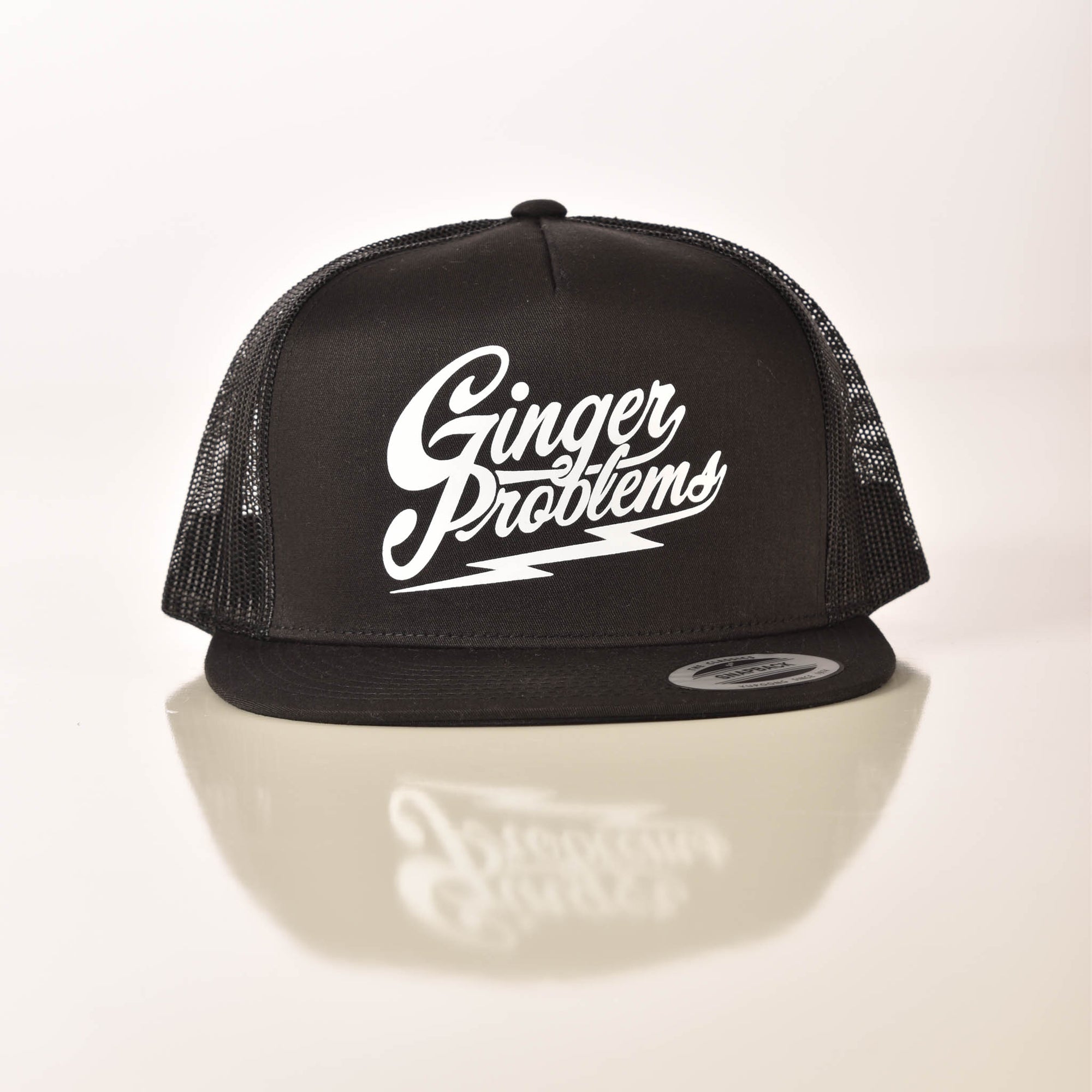 RedBeard Snapback Hat Black on White